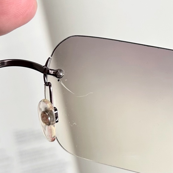 CHANEL Classic Vintage Y2K Rimless CC Logo Gradient Lens 4068 Sunglasses - Picture 6 of 8